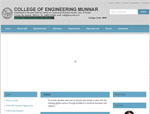 Tablet Screenshot of cemunnar.ac.in